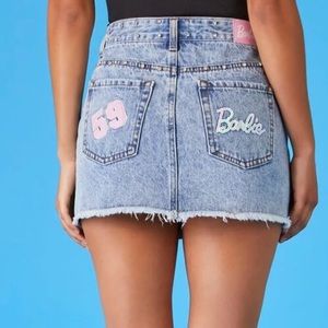 FOREVER 21 BARBIE denim mini skirt XL NWT LIMITED EDITION
